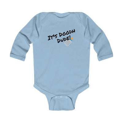 It's Doodh Dude - Long Sleeve Baby Onesie