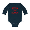 Netflix and Doodh - Long Sleeve Baby Onesie