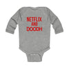 Netflix and Doodh - Long Sleeve Baby Onesie