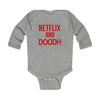 Netflix and Doodh - Long Sleeve Baby Onesie