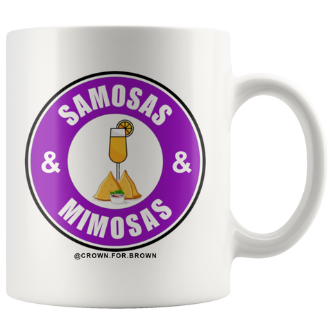 Samosas and Mimosas Chai Cup - Crown for Brown - South Asian